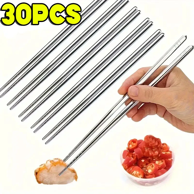Metalowe pałeczki do sushi ze stali nierdzewnej Niebieski