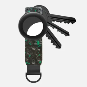 Metalowy organizer na klucze — minimalistyczny breloczek na 2–6 kluczy Kawa