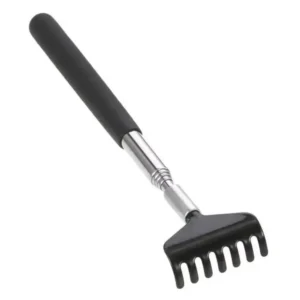 Metalowy teleskopowy drapak do pleców ze stali nierdzewnej Naturalny czarny