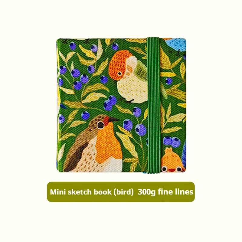 Mini album akwarelowy kwadratowy 100% bawełna 300g 20 arkuszy podróżny Biały