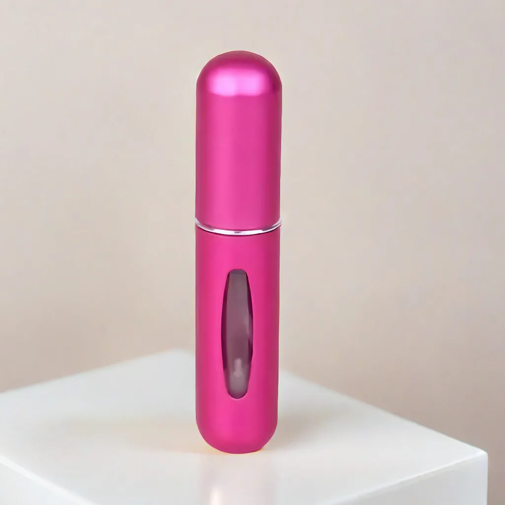 Mini atomizer podróżny do perfum wielokrotnego napełniania 5 ml Czerwony