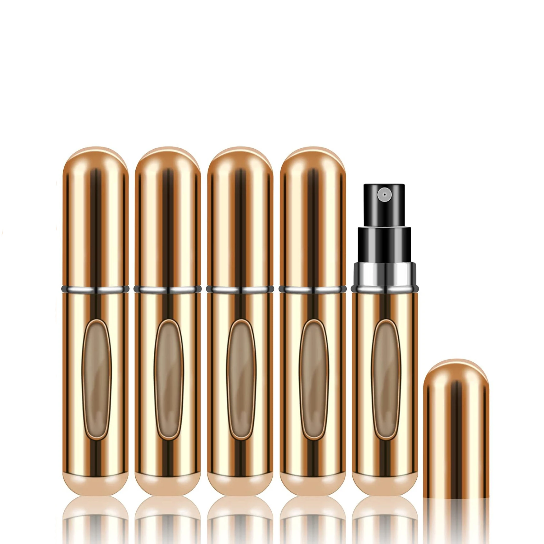 Mini atomizer podróżny do perfum wielokrotnego napełniania 5 ml Ciemnoniebieski