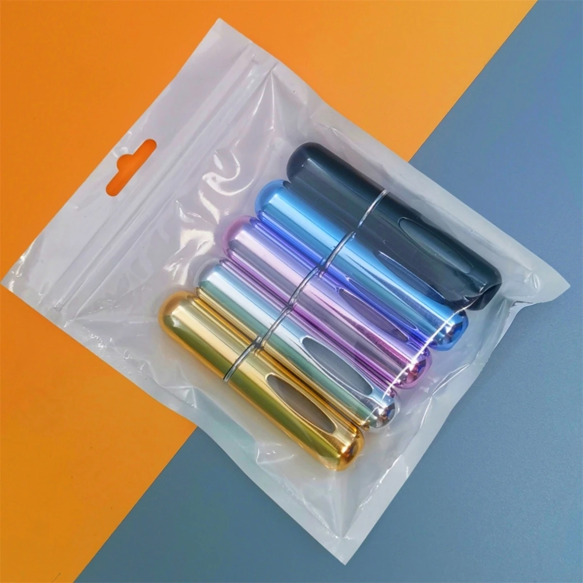 Mini atomizer podróżny do perfum wielokrotnego napełniania 5 ml Jasnoszary