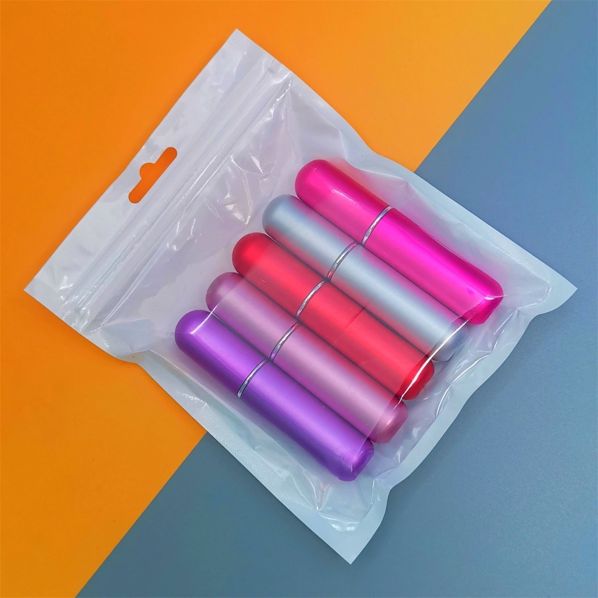 Mini atomizer podróżny do perfum wielokrotnego napełniania 5 ml Jasnożółty