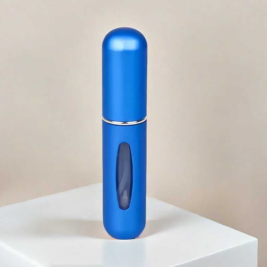 Mini atomizer podróżny do perfum wielokrotnego napełniania 5 ml Srebrny