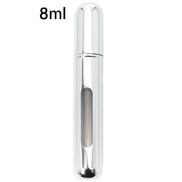 Mini butelka perfum z atomizerem 5 ml lub 8 ml do podróży Srebrny