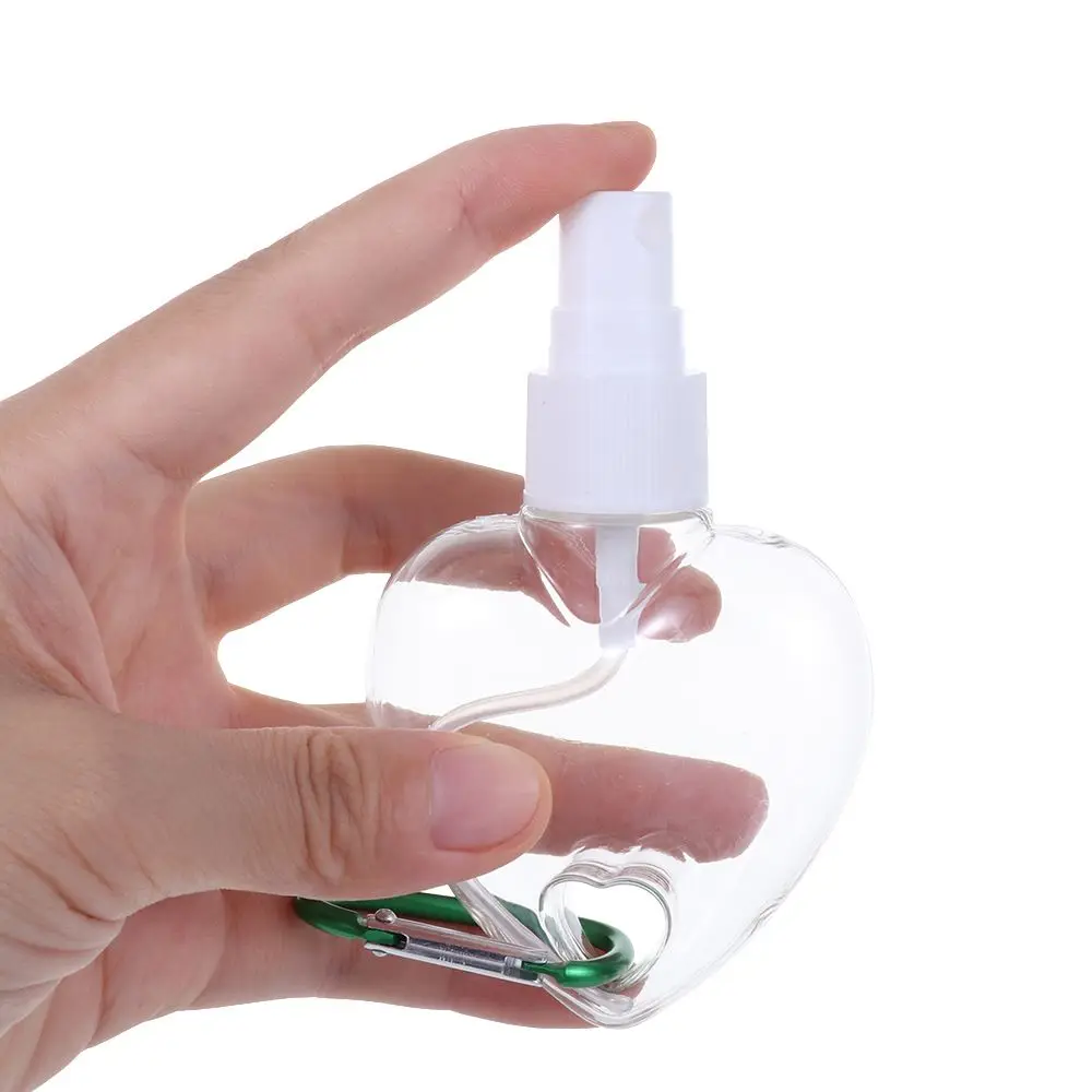Mini butelka do perfum w sprayu 50 ml z haczykiem - podróżna Jasnozielony