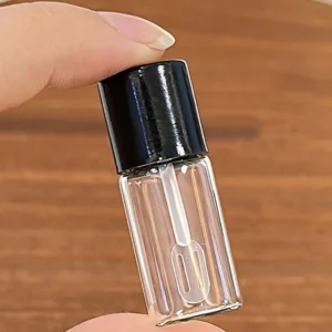 Mini butelki podróżne 4 ml do podkładu i kosmetyków - zestaw Jasnoszary