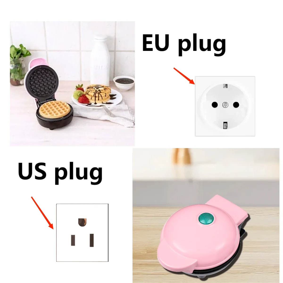 Mini gofrownica elektryczna do kanapek i wafli automatyczna Inne