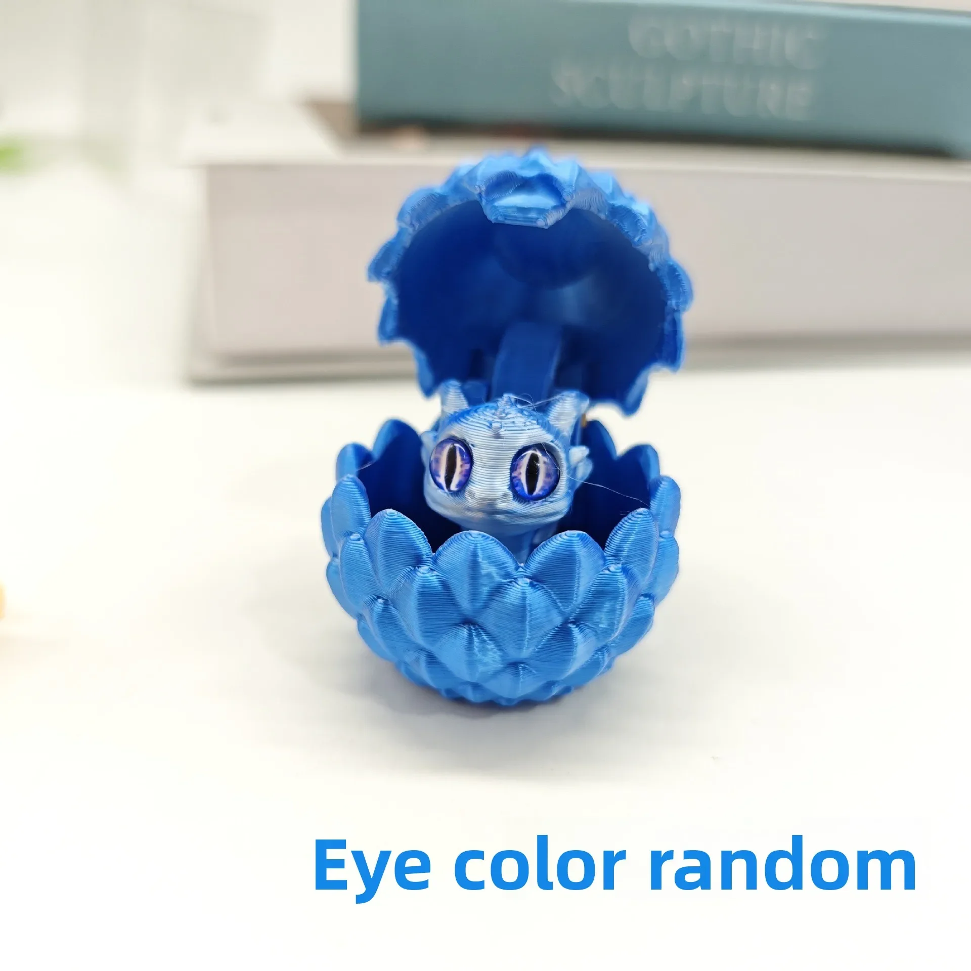 Mini jajka smoka 3D - zestaw figurek na Wielkanoc Ciemny szary