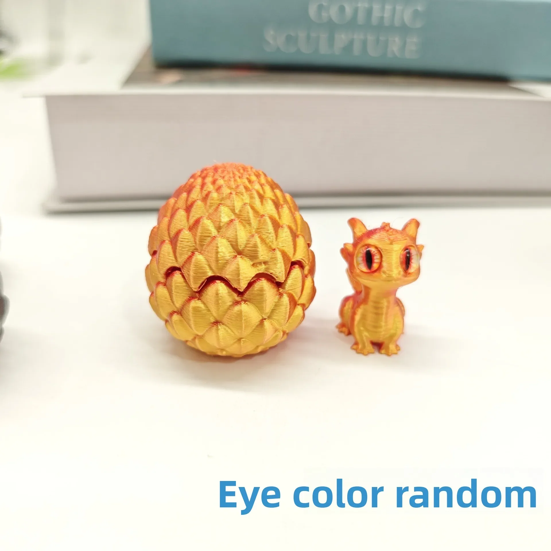 Mini jajka smoka 3D - zestaw figurek na Wielkanoc Jasnożółty