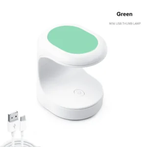 Mini lampa UV LED do paznokci 16W na jeden palec, zasilanie USB Zielony
