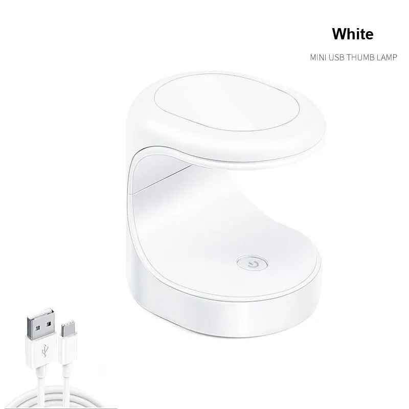 Mini lampa UV LED do paznokci 16W na jeden palec, zasilanie USB Biały