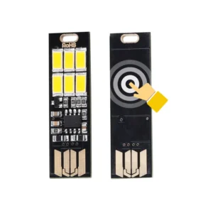 Mini lampka USB LED z czujnikiem dotykowym — do laptopa i powerbanku Biały