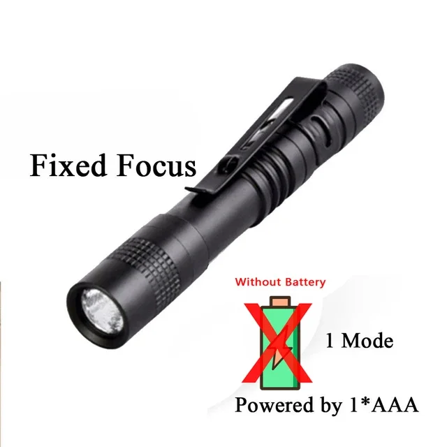 Mini latarka LED XPE w kształcie długopisu — brelok wodoodporny żółty