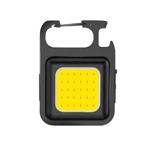 Mini latarka robocza LED z breloczkiem – ładowana USB, do oświetlenia auta Czerwony