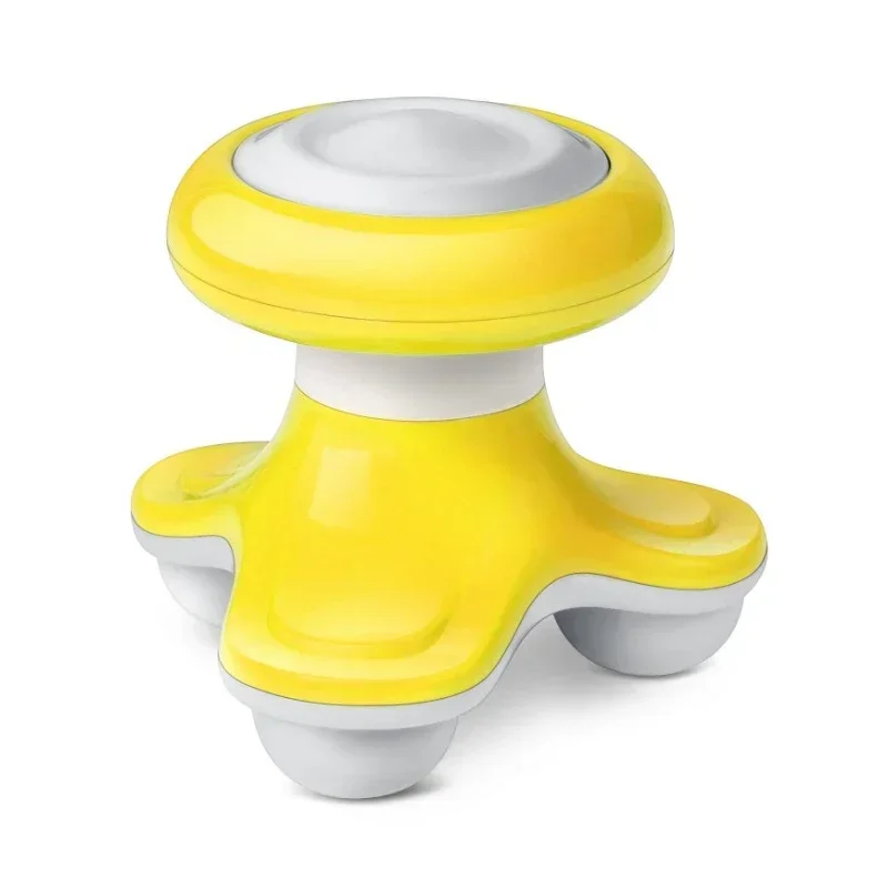 Mini masażer USB do szyi i ciała antycellulitowy żółty