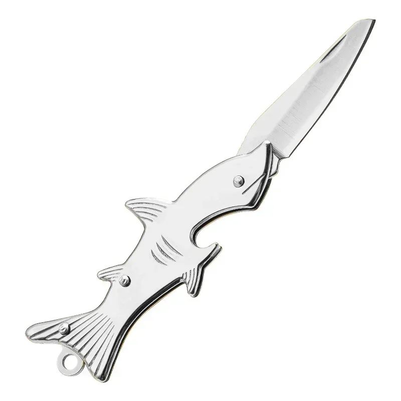Mini nóż składany Shark EDC na brelok do owoców Czerwony