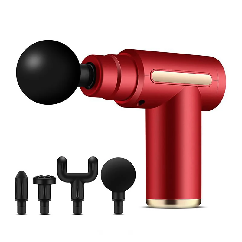 Mini pistolet do masażu powięzi i głębokich tkanek Różowy