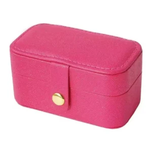 Mini podróżne etui na biżuterię ze skóry PU Zielony