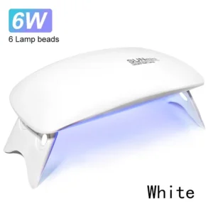 Mini suszarka do paznokci LED z lampą UV i USB Biały
