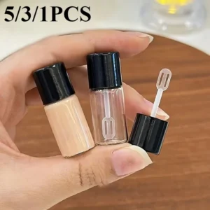 Mini szklane butelki na podkład 4 ml z łopatką zestaw