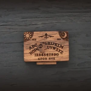 Mini tablica Ouija z szufladą - drewniana dekoracja Jasnoszary