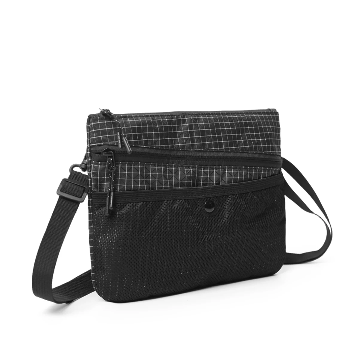 Mini torebka damska crossbody na telefon i dokumenty Czarny