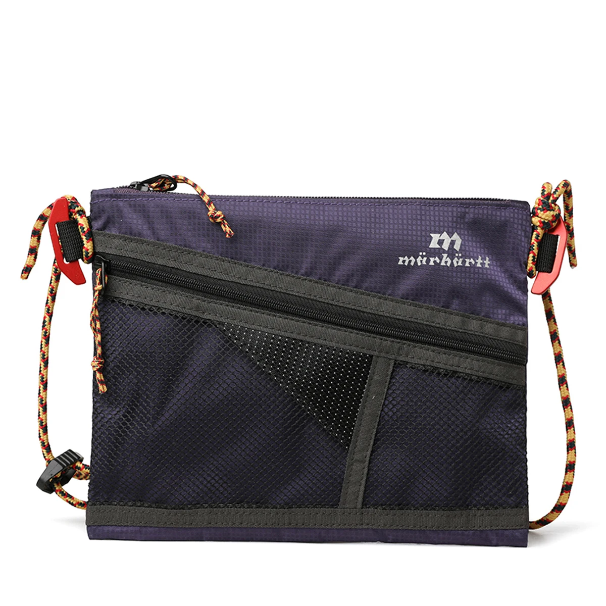 Mini torebka damska crossbody na telefon i dokumenty Fioletowy