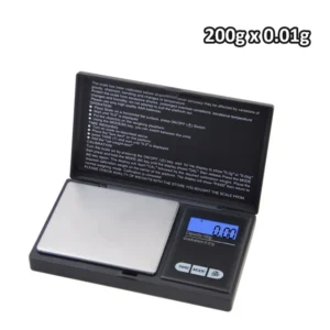 Mini waga precyzyjna kieszonkowa 500 g LCD do biżuterii Srebrny
