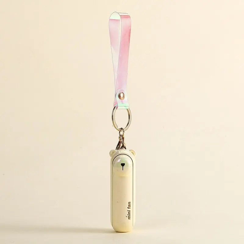 Składany mini wentylator USB biurkowy z baterią Bordowy