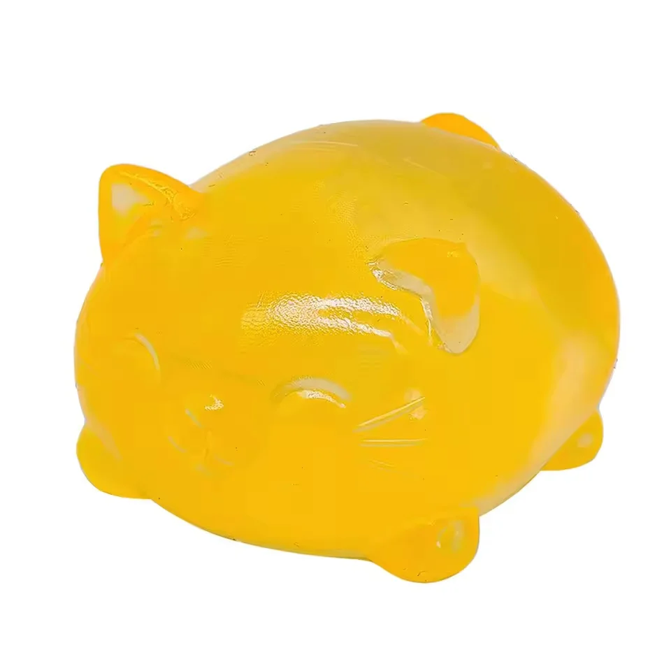 Mini zabawka antystresowa w kształcie kota do ściskania Pomarańczowy