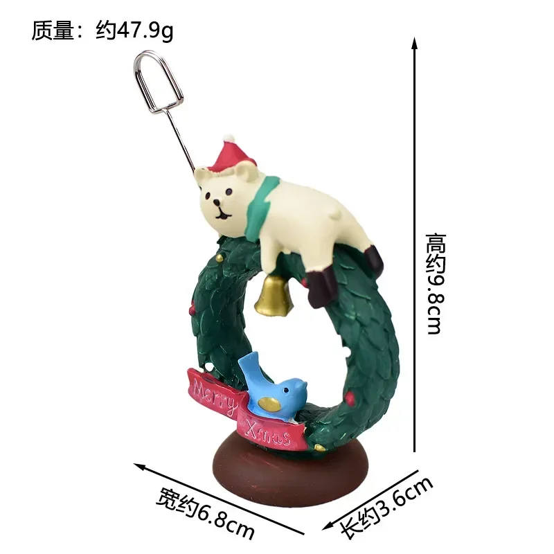 Miniaturowa figurka japońskiego kota – dekoracja biurka w stylu Zakka Fioletowo różowy
