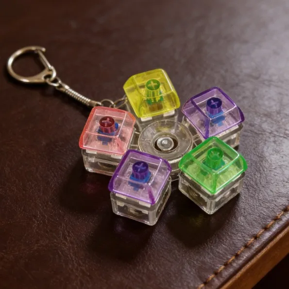 Miniaturowa klawiatura LED antystresowa z podświetleniem Czerwony