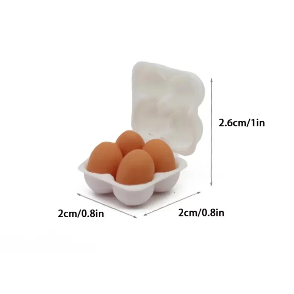 Miniaturowa tacka na jajka 1:12 do domku dla lalek Jasnoszary