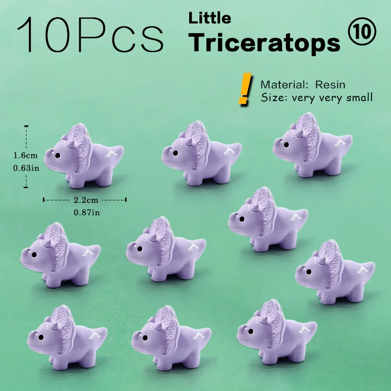 Miniaturowe figurki zwierząt - zestaw 10 sztuk do ogrodu wróżek Czarny