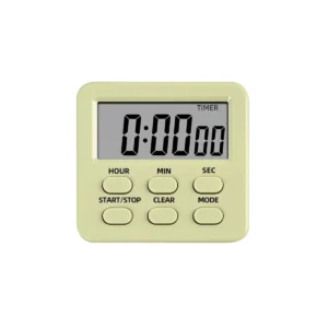 Magnetyczny minutnik kuchenny cyfrowy z wyświetlaczem LCD Khaki