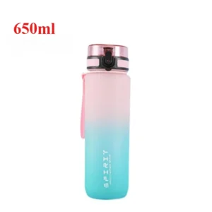 Motywacyjna butelka sportowa 500–1000 ml przenośna szczelna Czekolada