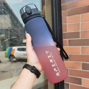 Motywacyjna butelka sportowa 500 ml i 1 l szczelna do podróży Czerwony