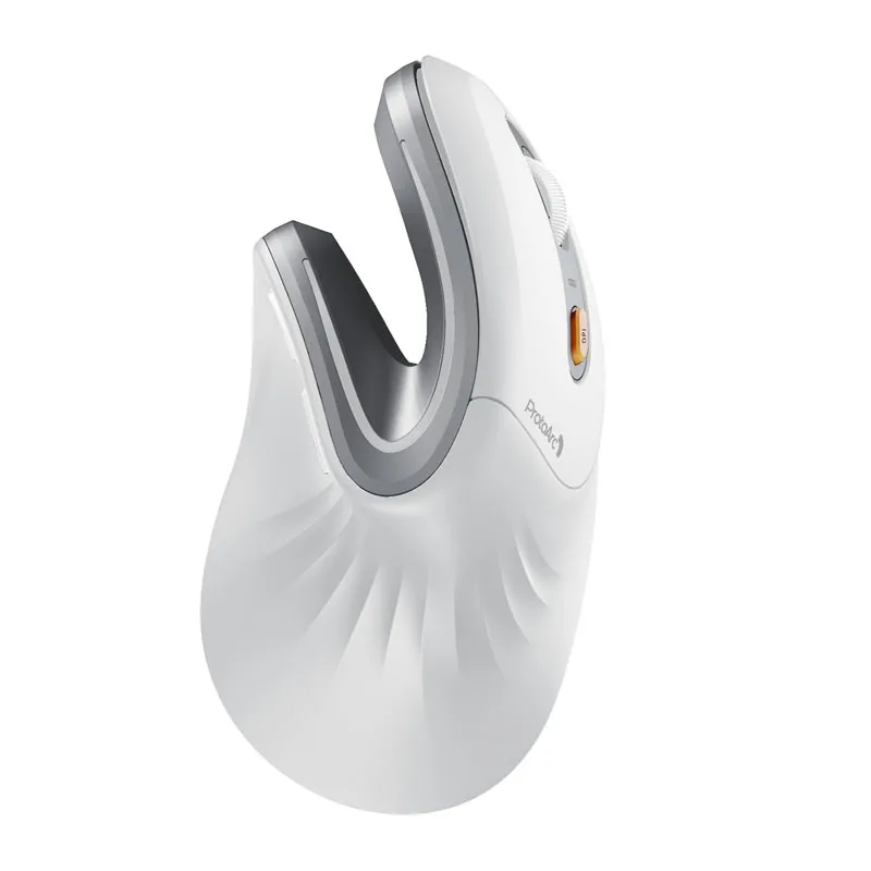 Ergonomiczna mysz pionowa bezprzewodowa ProtoArc EM11 – Bluetooth i 2.4 GHz, ładowana USB Biały