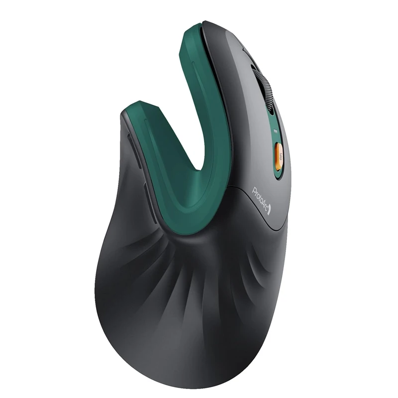 Ergonomiczna mysz pionowa bezprzewodowa ProtoArc EM11 – Bluetooth i 2.4 GHz, ładowana USB Zielony