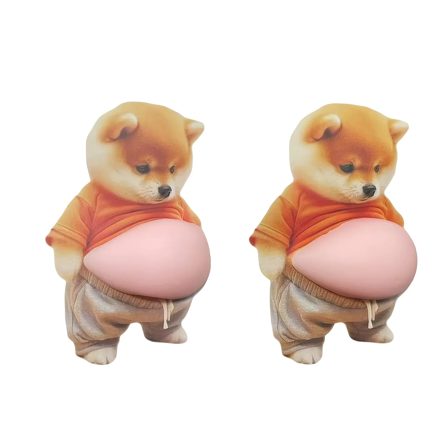 Naklejka 3D Shiba Inu - zabawna dekoracja samoprzylepna Czarny