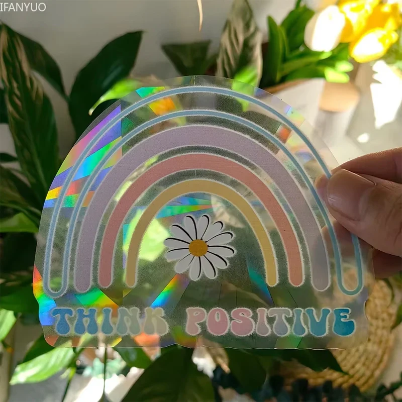 Naklejki sun catcher kot i ćma - tęczowe pryzmaty na szybę Czerwone wino