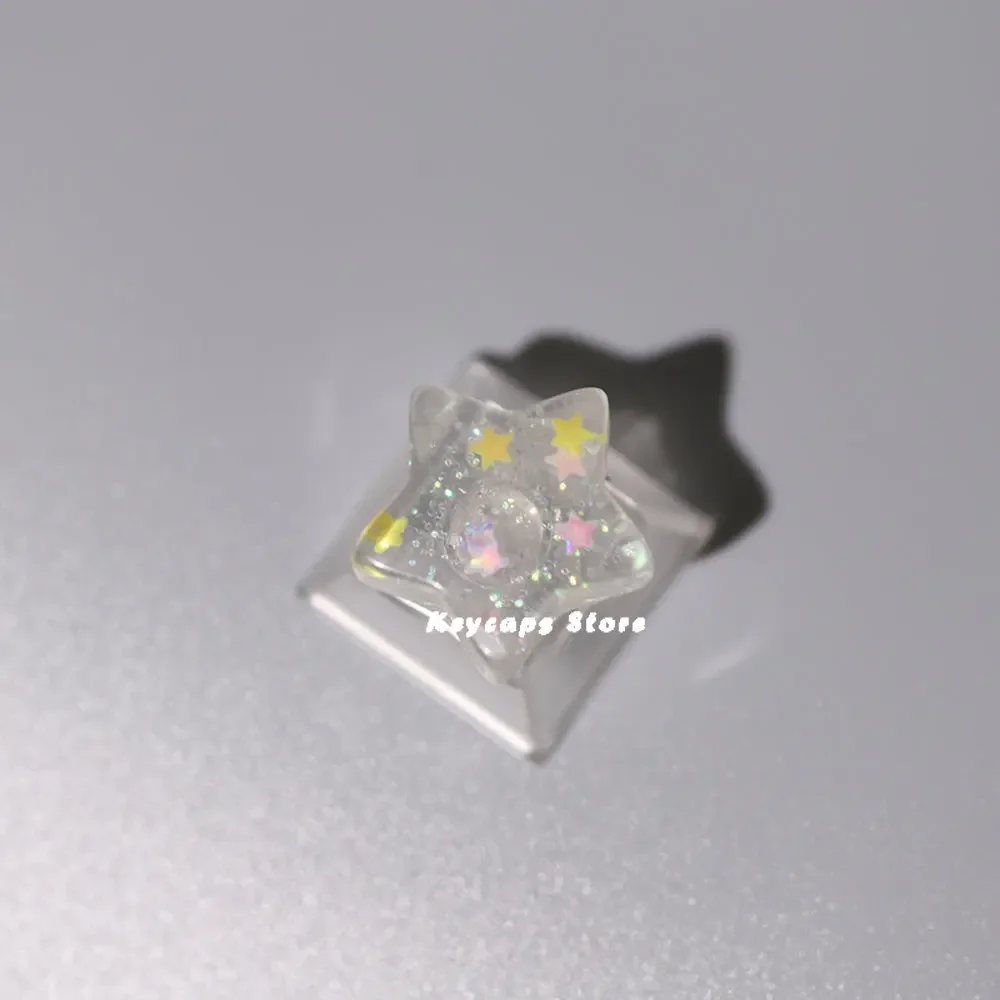 Nasadka na klawisz ESC koci pazur z kryształową kulką Pomarańczowy