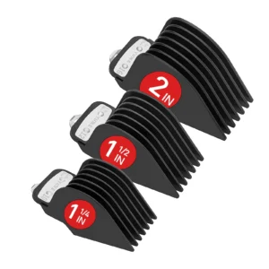 Nasadki grzebienie do maszynki Wahl 32, 38, 51 mm Czarny