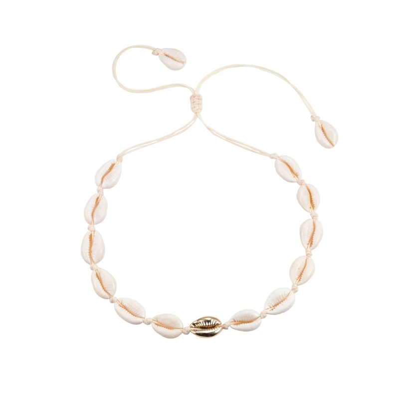 Naszyjnik boho z muszli choker damski Styl 14