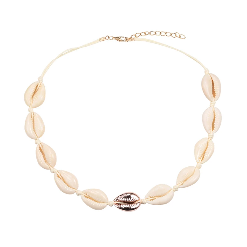 Naszyjnik boho z muszli choker damski Styl 22