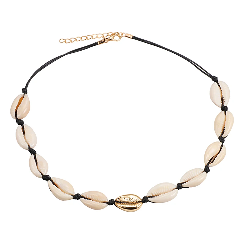 Naszyjnik boho z muszli choker damski Styl 23