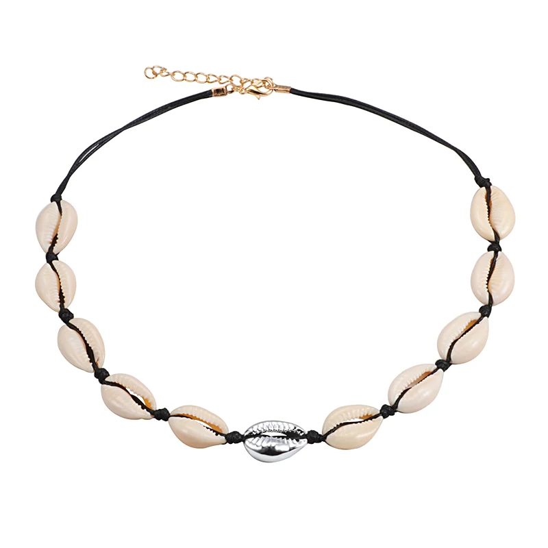 Naszyjnik boho z muszli choker damski Styl 24