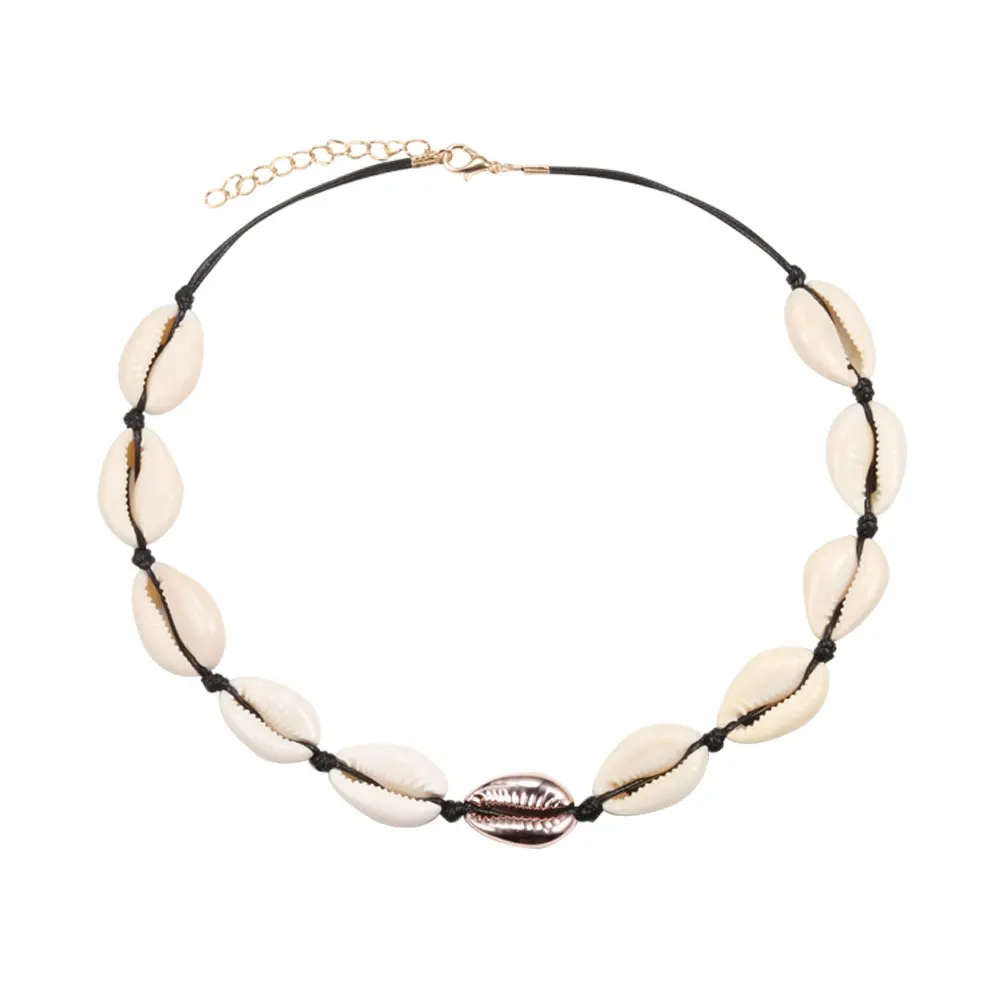 Naszyjnik boho z muszli choker damski Styl 25
